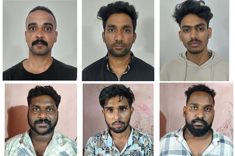 കൊച്ചി സിറ്റിയിൽ മയക്കുമരുന്ന് വേട്ട . രണ്ടിടങ്ങളിൽ നിന്നായി ആറ് പേരെ രാസ ലഹരിയുമായി DANSAF പിടികൂടി.